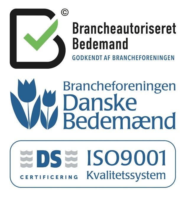 Benyt en uddannet brancheautoriseret bedemand samt ISO9001 certificeret bedemand